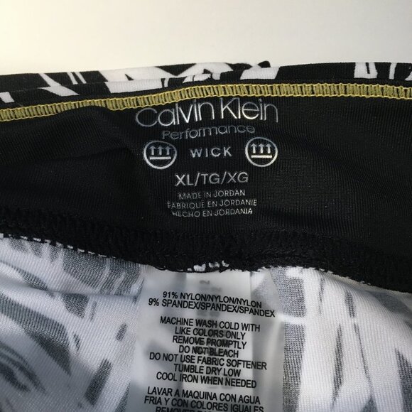 Calvin Klein Performance Black and White Capri Leggings Size XL - Picture 9 of 12
